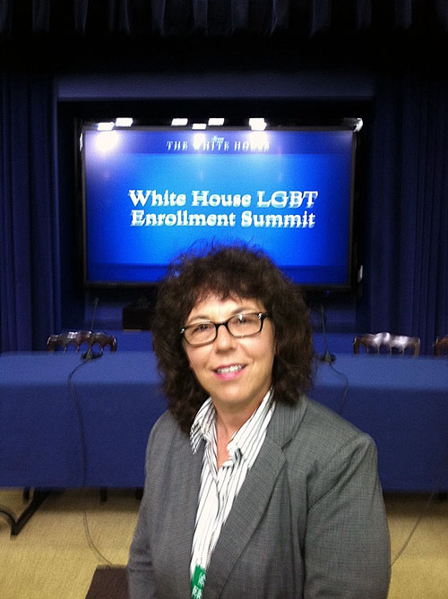 Program Coordinator, Lori Gum at the White House