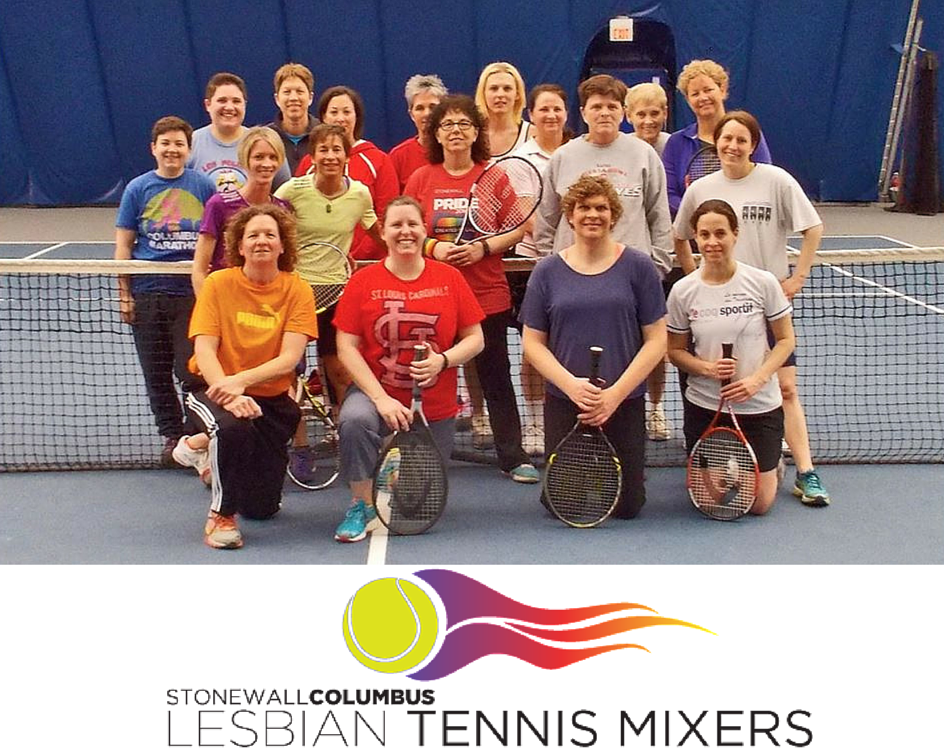 Stonewall Columbus created the Lesbian Tennis Mixers group made possible by a generous grant from the Greater Columbus Tennis Association. 