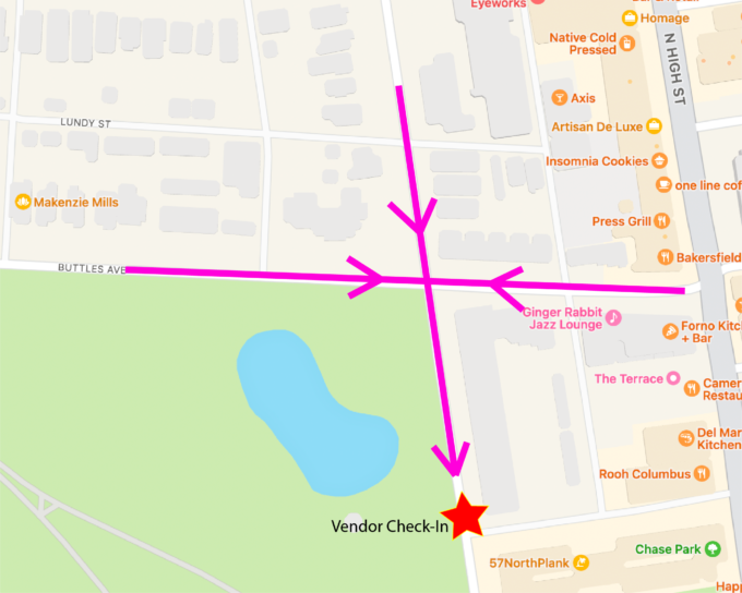 Vendor Checkin Stonewall Columbus