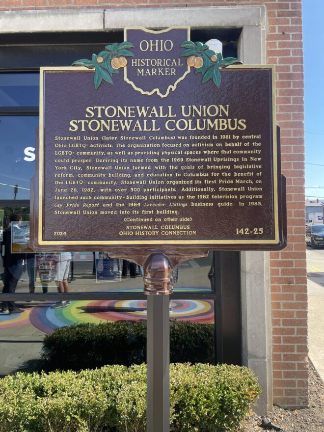Ohio Historical Marker for Stonewall Union / Stonewall Columbus