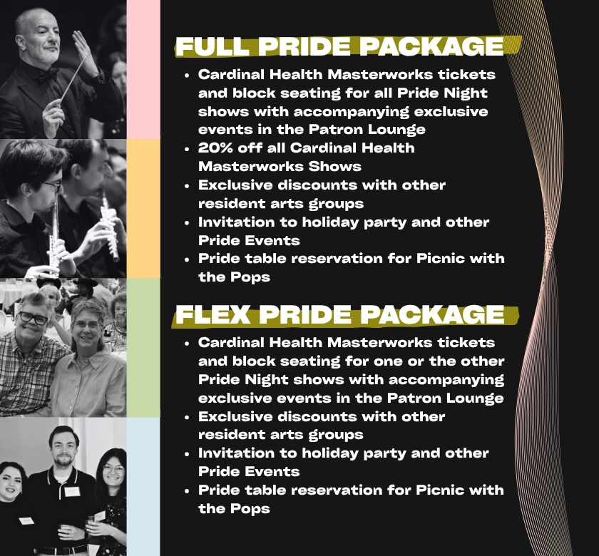 Columbus Symphony Pride Packages