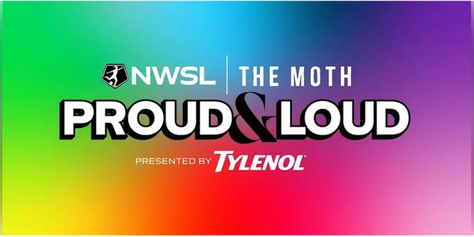 National Women's Soccer League Proud & Loud Event Rainbow Logo