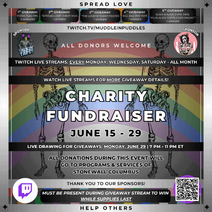 Muddle in Puddles Fundraiser for Stonewall Columbus 2026 Logo
