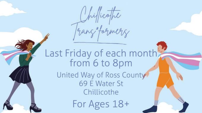 Chillicothe Trans*formers Monthly Meeting Poster