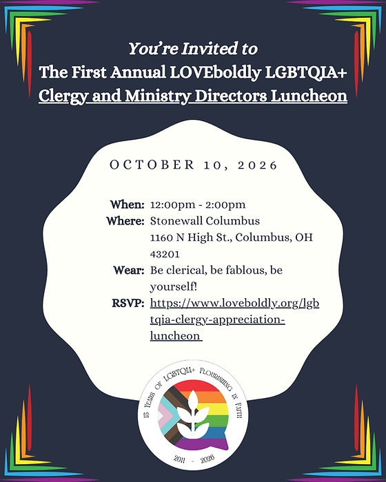 LGBTQIA Clergy Lunch 2026 Poster