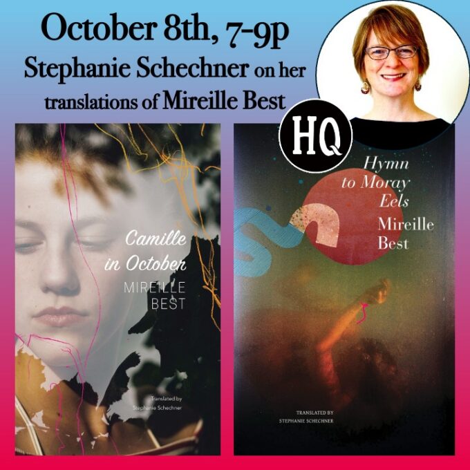 Translator, Stephanie Schechner, Reads from French Lesbian Author, Mireille Best's Novels Poster
