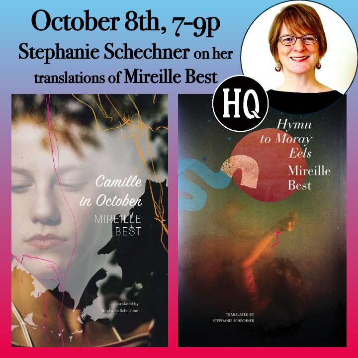 Translator, Stephanie Schechner, Reads from French Lesbian Author, Mireille Best's Novels Poster